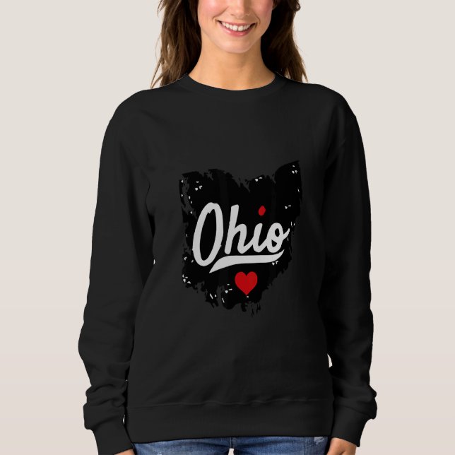 Sudadera Ohio Clothing State Of Ohio Script Home Pride Ohio (Anverso)
