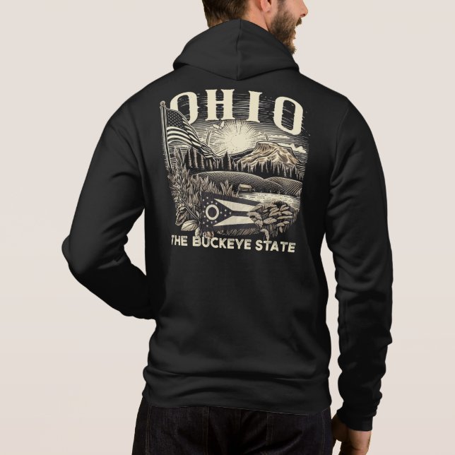 Sudadera Ohio El Estado De Buckeye (Reverso)