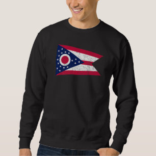 Sudadera Ohio Flag State Vintage Style