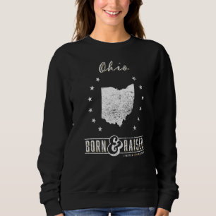 Sudadera Ohio nació y creció el orgullo del estado de los E