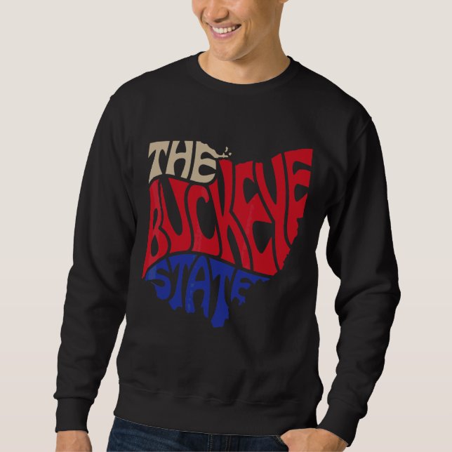 Sudadera Ohio Oh Us State Shape Motto (Anverso)