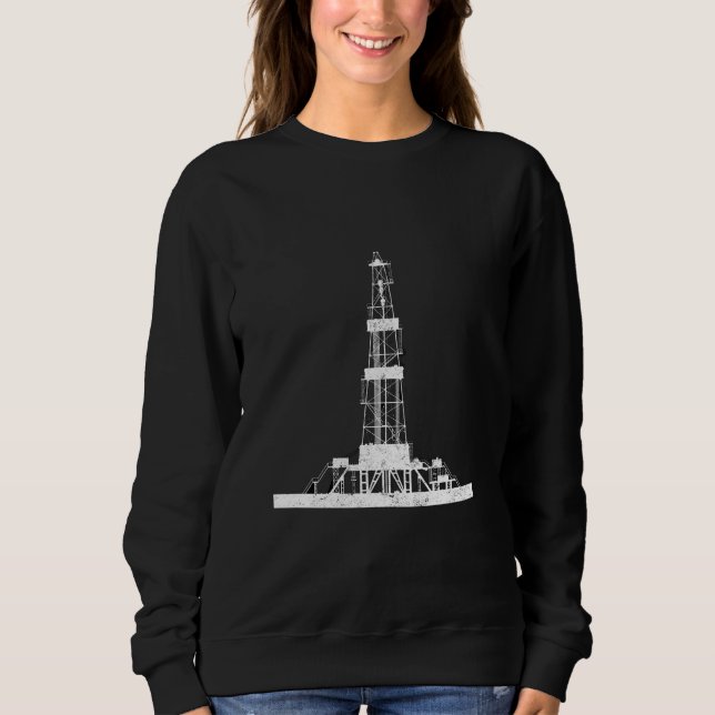 Sudadera Oilfield Driller Drilling Rig (Anverso)