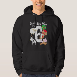 Sudadera Oink Baa Moo Im 6 Granja Temática Animales 6nacer