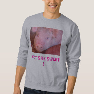 Sudadera "Oint ella imagen del cerdo del dulce" -