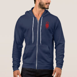 Sudadera Ojo de Odin Viking Bindrune Full Zip Hoodie