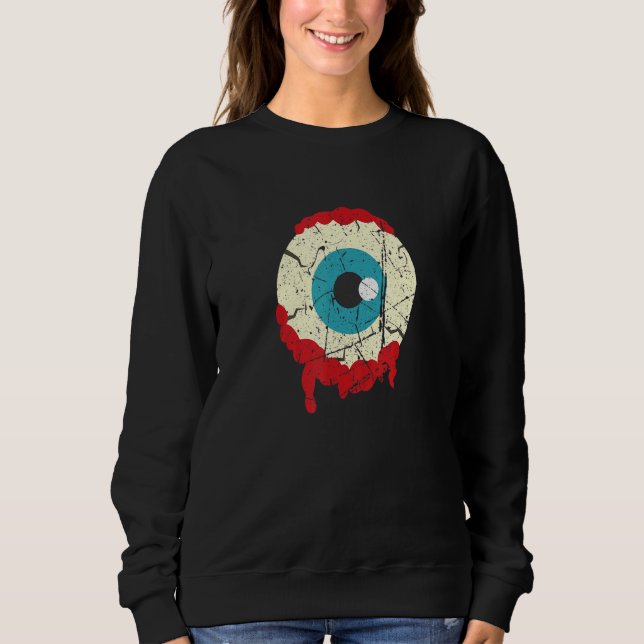 Sudadera Ojo de Zombie Halloween Zombie Espantoso   (Anverso)