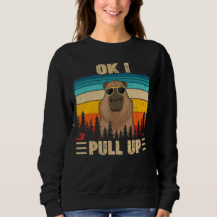 Sudadera Ok, Tiro Hacia Arriba Los Gafas De Capibara Meme D