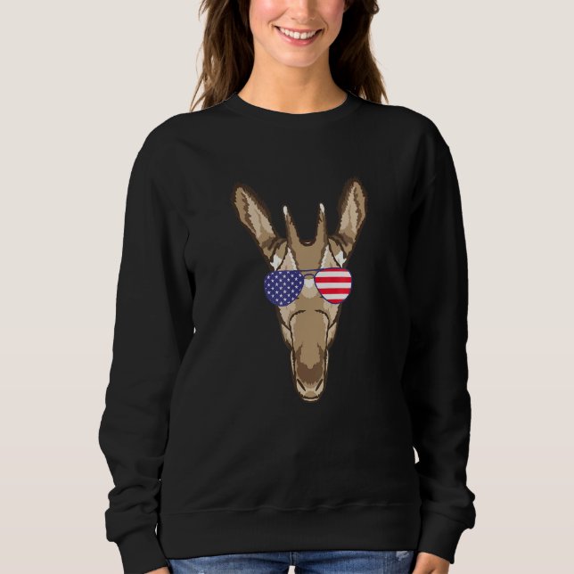 Sudadera Okapi genial que lleva gafas de sol de la bandera  (Anverso)