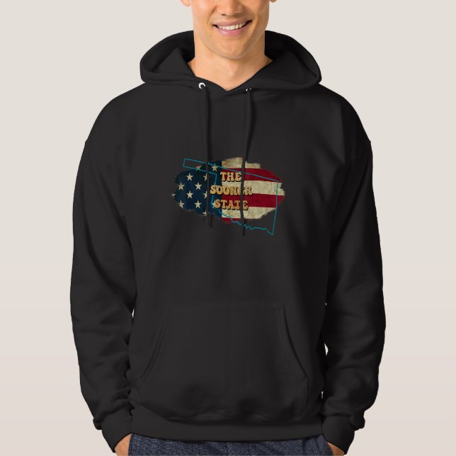 Sudadera Oklahoma Ok Us Flag Motto (Anverso)