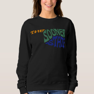 Sudadera Oklahoma Ok Us State Shape Motto