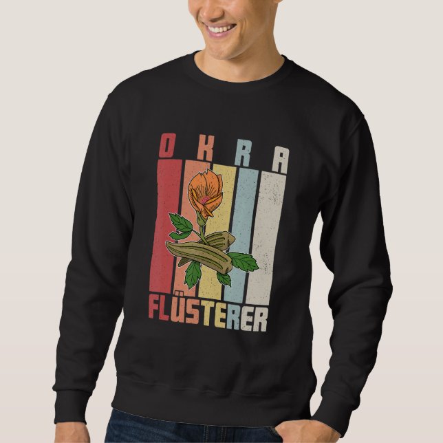 Sudadera Okra Vegetable Marshmallow Vegetarian Vegetarian (Anverso)