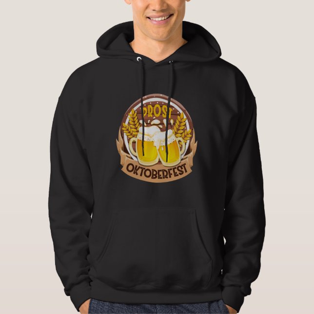 Sudadera Oktoberfest Chequea Fiesta de cerveza alemana (Anverso)