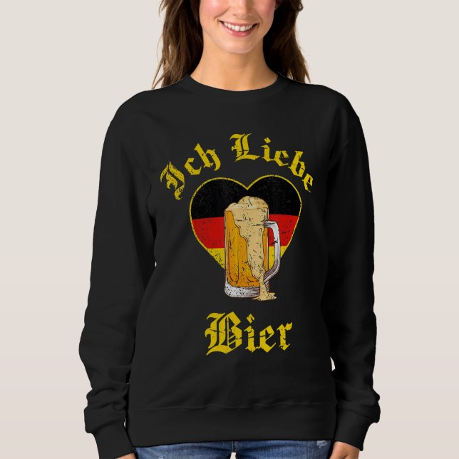 Sudadera Oktoberfest Ich Liebe Beer German Bavarian Festiva (Anverso)