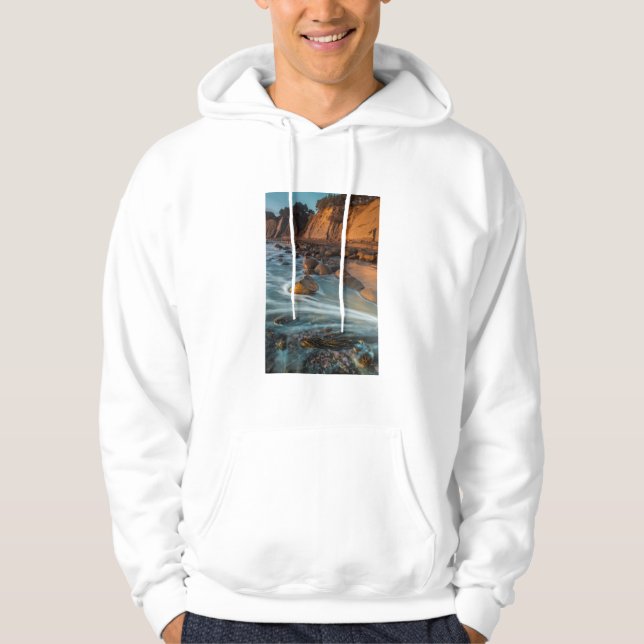 Sudadera Ola a lo largo de la playa, California (Anverso)
