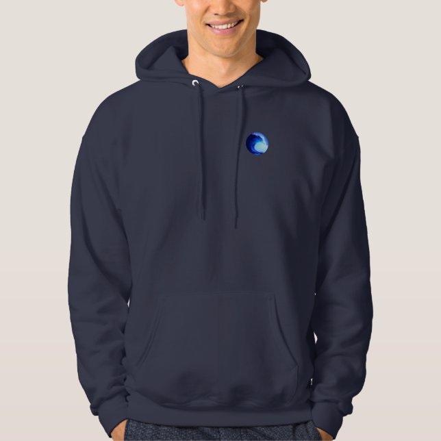 Sudadera Ola azul estilo surf (Anverso)