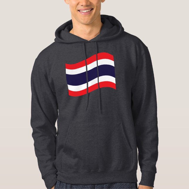 Sudadera Ola de bandera tailandesa (Anverso)