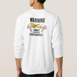 Sudadera Ola de mano espontánea en aviones