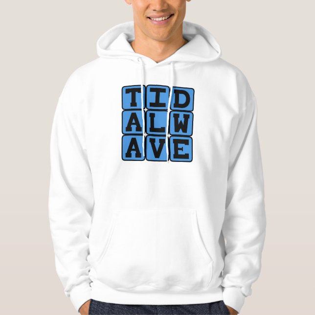 Sudadera Ola de Marea, Tsunami Violento (Anverso)
