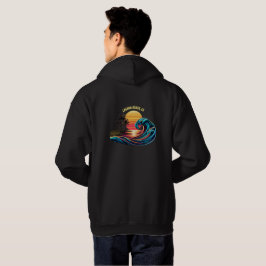 Sudadera Ola de surf Sunset Retro