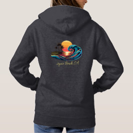 Sudadera Ola de surf Sunset Retro