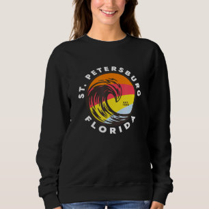 Sudadera Ola oceánica de recuerdo de vacaciones de San Pete