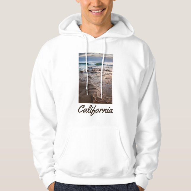 Sudadera Ola rompiendo en la playa, California (Anverso)