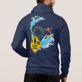 Sudadera Olas de la zona de surf montando camiseta Hoodie