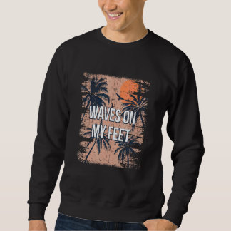 Sudadera Olas de playa Surfing Ocean Surfer Vacaciones Vera