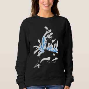 Sudadera Olas marinas oceánicas Acuario Asesina de Ballenas