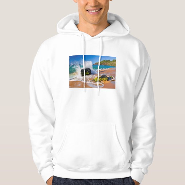 Sudadera Olas rompen en la playa, Hawaii (Anverso)