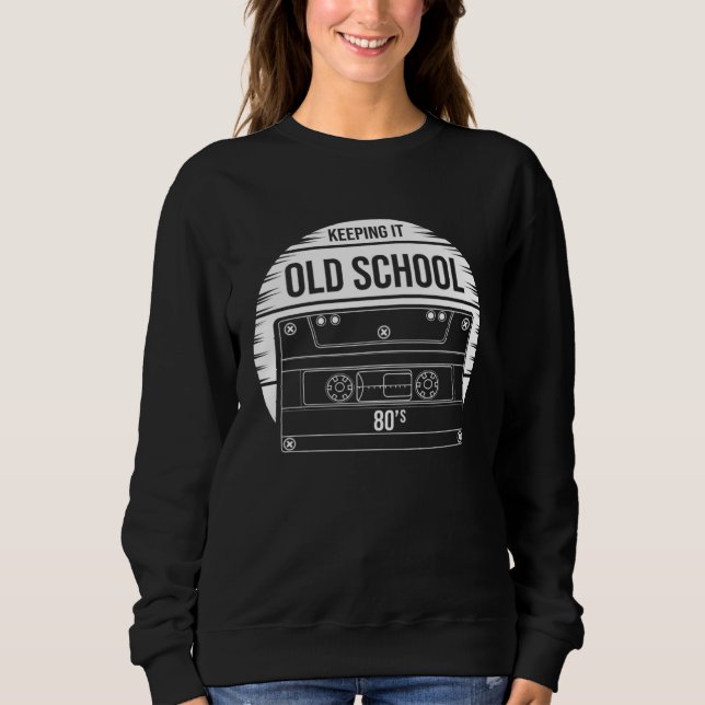 Sudadera Old School Awesome Retro Cassette Tape Oldies Vibe (Anverso)
