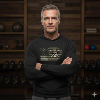 Sudadera Older Slower Smarter American Flag Skull Hoodie