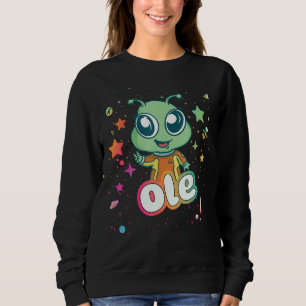 Sudadera OLE - Nombre de niño pequeño con Alien lindo