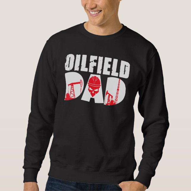 Sudadera Olefield Worker Rig Drill Roughneck Oilfield Da (Anverso)