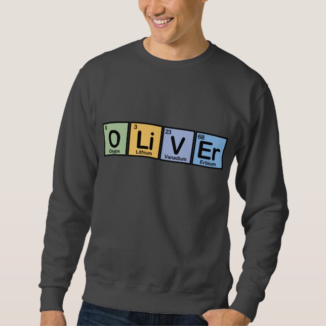 Sudadera Oliverio hizo de elementos (Anverso)