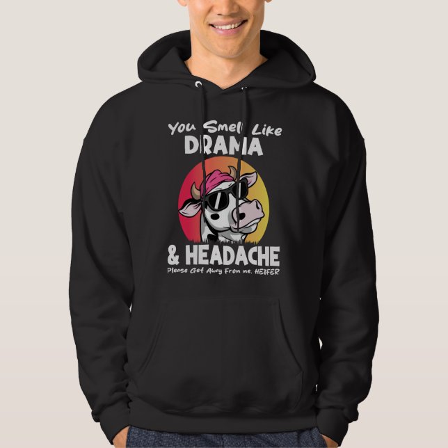 Sudadera Olores Como Dolor De Cabeza Dramático Regalos De V (Anverso)