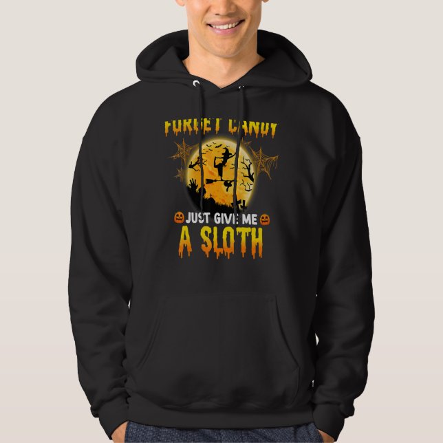 Sudadera Olvídate De Candy, Dame Una Luna De Escoba De Bruj (Anverso)