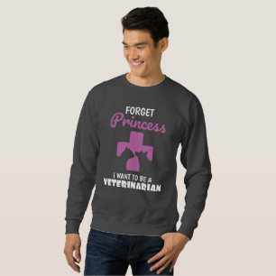 Sudadera Olvídate de la princesa que quiero ser veterinaria