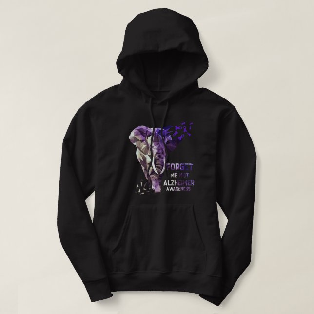 Sudadera Olvídate de mí, no de la conciencia del alzheimer (Diseño del anverso)