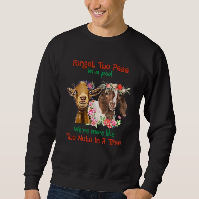 Sudadera Olvídate De Que Dos Peas En Pod Eran Más Como Dos  (Anverso)