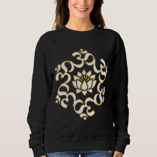 Sudadera Om Mantra Mandala Lotus Flor Budismo Yoga Symbo