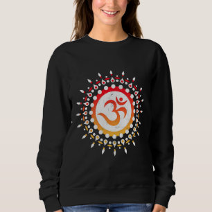 Sudadera Om Mantra Sun Mandala Símbolo de Yoga Budismo