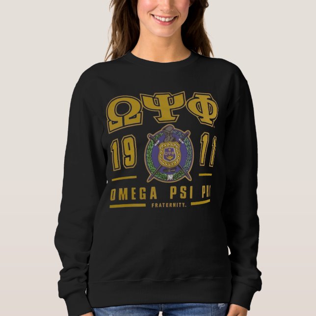 Sudadera Omega Psi Phi Omegawood (Anverso)