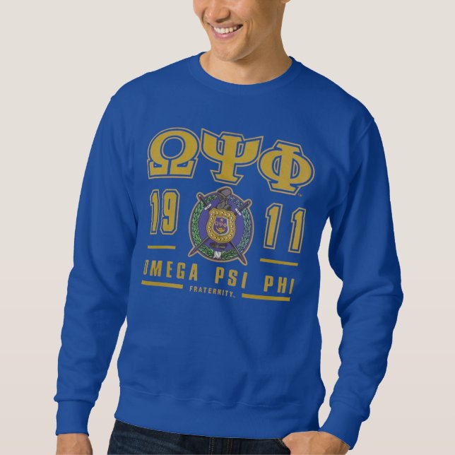Sudadera Omega Psi Phi Omegawood 1911 (Anverso)