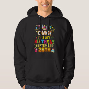Sudadera Omg Es Mi Cumpleaños 25 De Septiembre Vintage 25 F