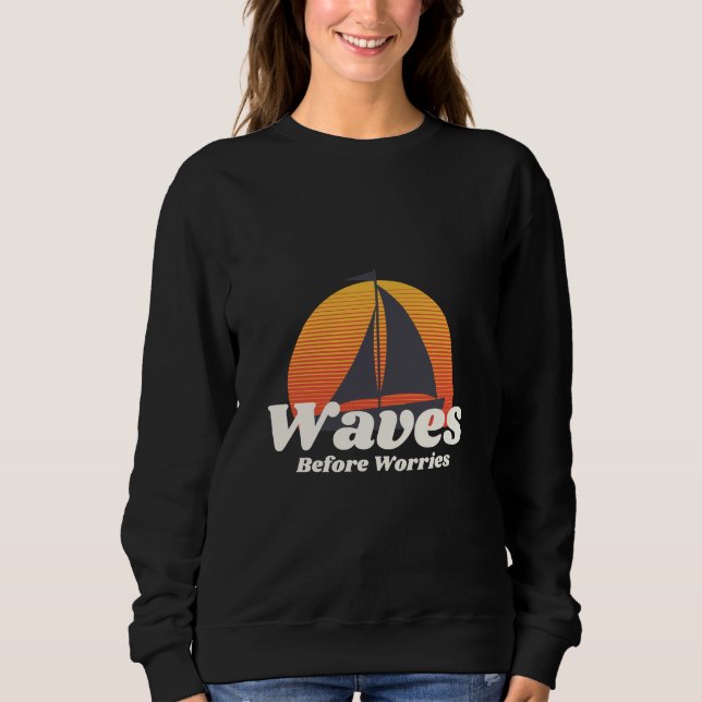 Sudadera Ondas antes de preocupaciones (Anverso)