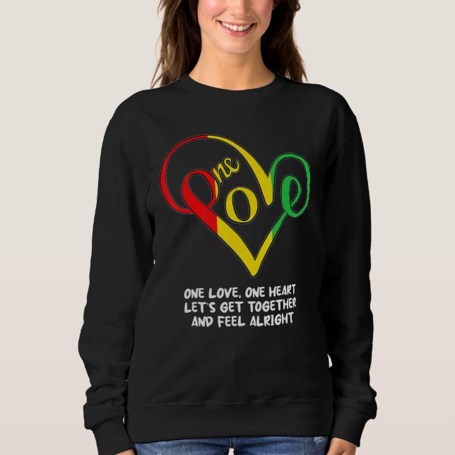 Sudadera One African Love Heart Black History Month Cool BL (Anverso)