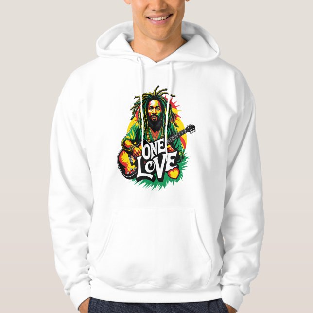 Sudadera  One Love el Rey del Reggae (Anverso)