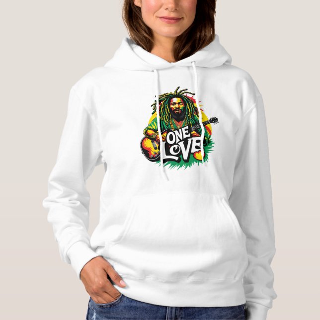 Sudadera  One Love el Rey del Reggae (Anverso)