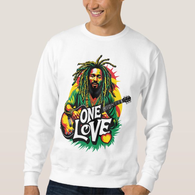 Sudadera  One Love el Rey del Reggae (Anverso)
